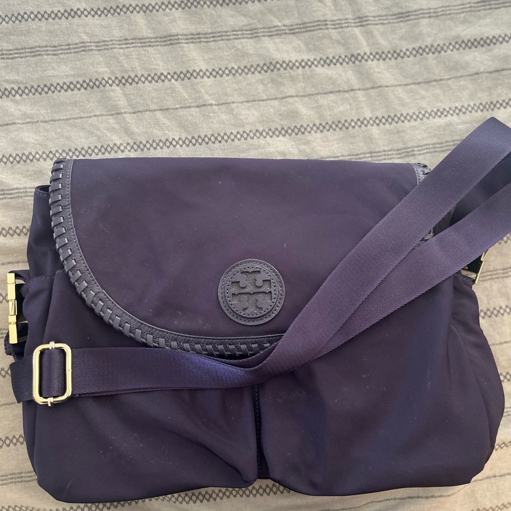 Tory Burch Navy Crossbody Diaper Bag